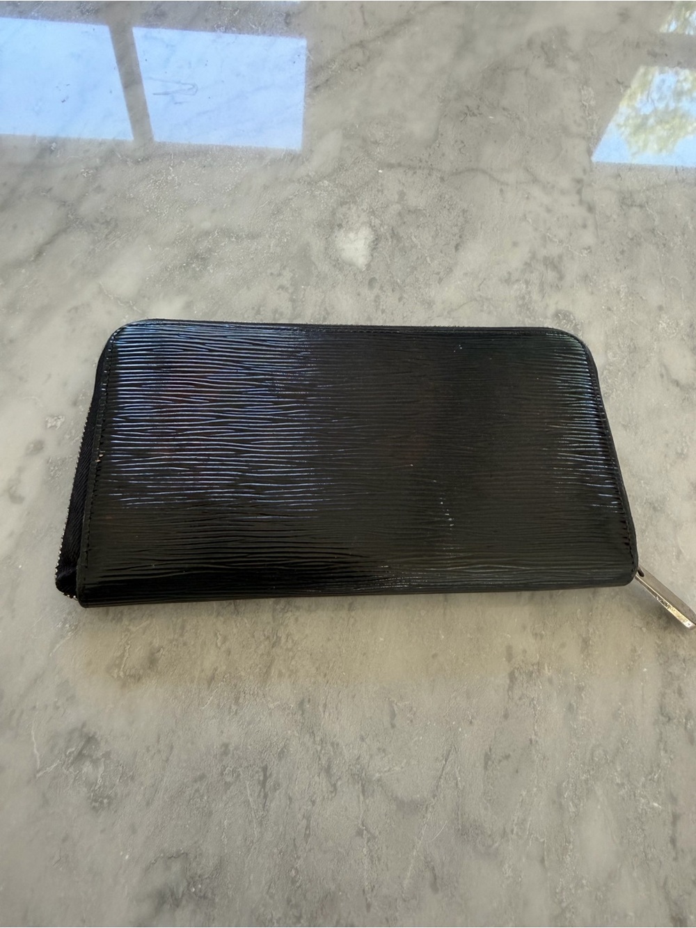 Louis Vuitton Black Epi Leather Bi-Fold Wallet